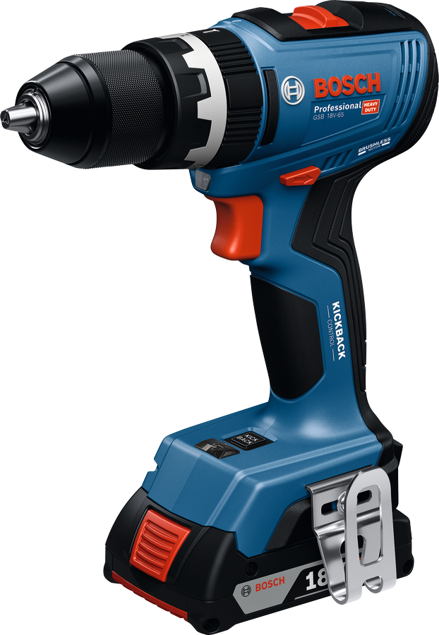 Bosch Professional Cordless Impact Drill GSB 18V-65 (Solo) 06019N3104 2 - Power Tool Services