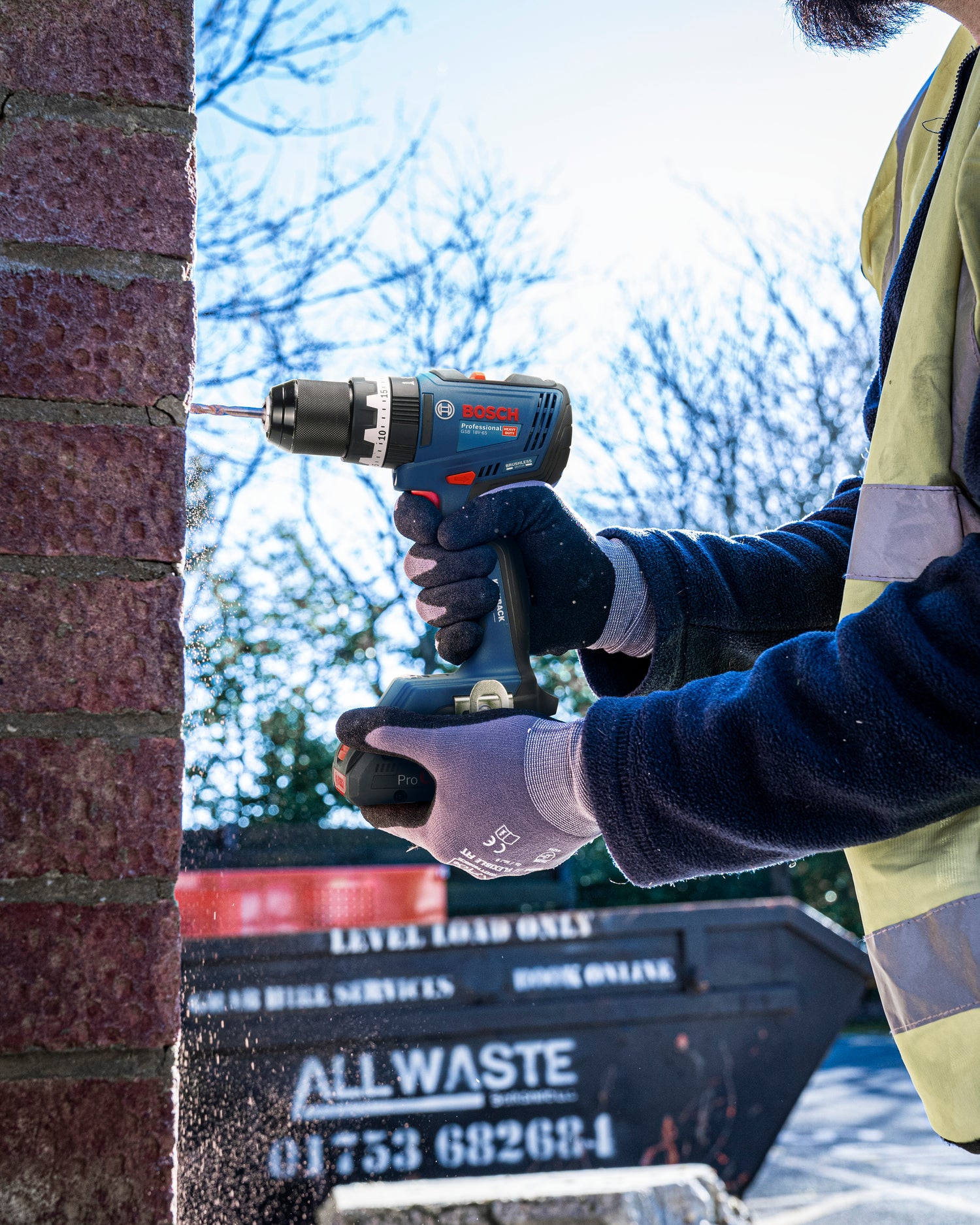 Bosch Professional Cordless Impact Drill GSB 18V-65 06019N3103 6 - Power Tool Services