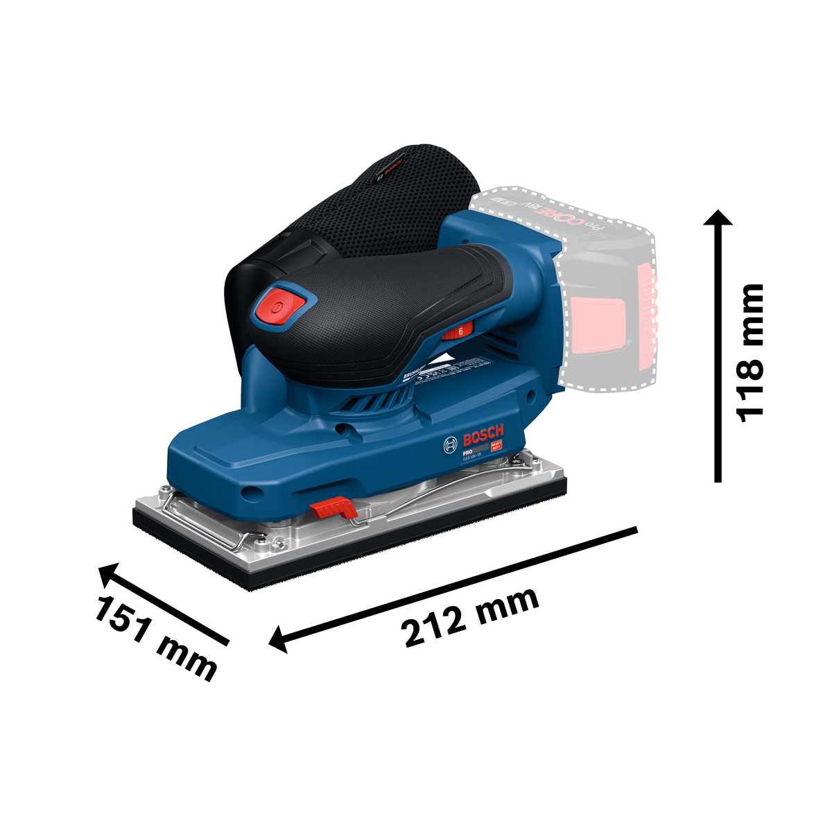 Bosch Professional Orbital Sander GSS 18V-18 06019R7000 2 - Power Tool Services