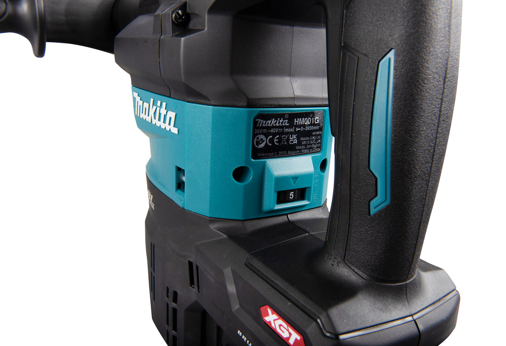 Makita 40V XGT Cordless SDS-Max Demolition Hammer HM001GZ 7 - Power Tool Services