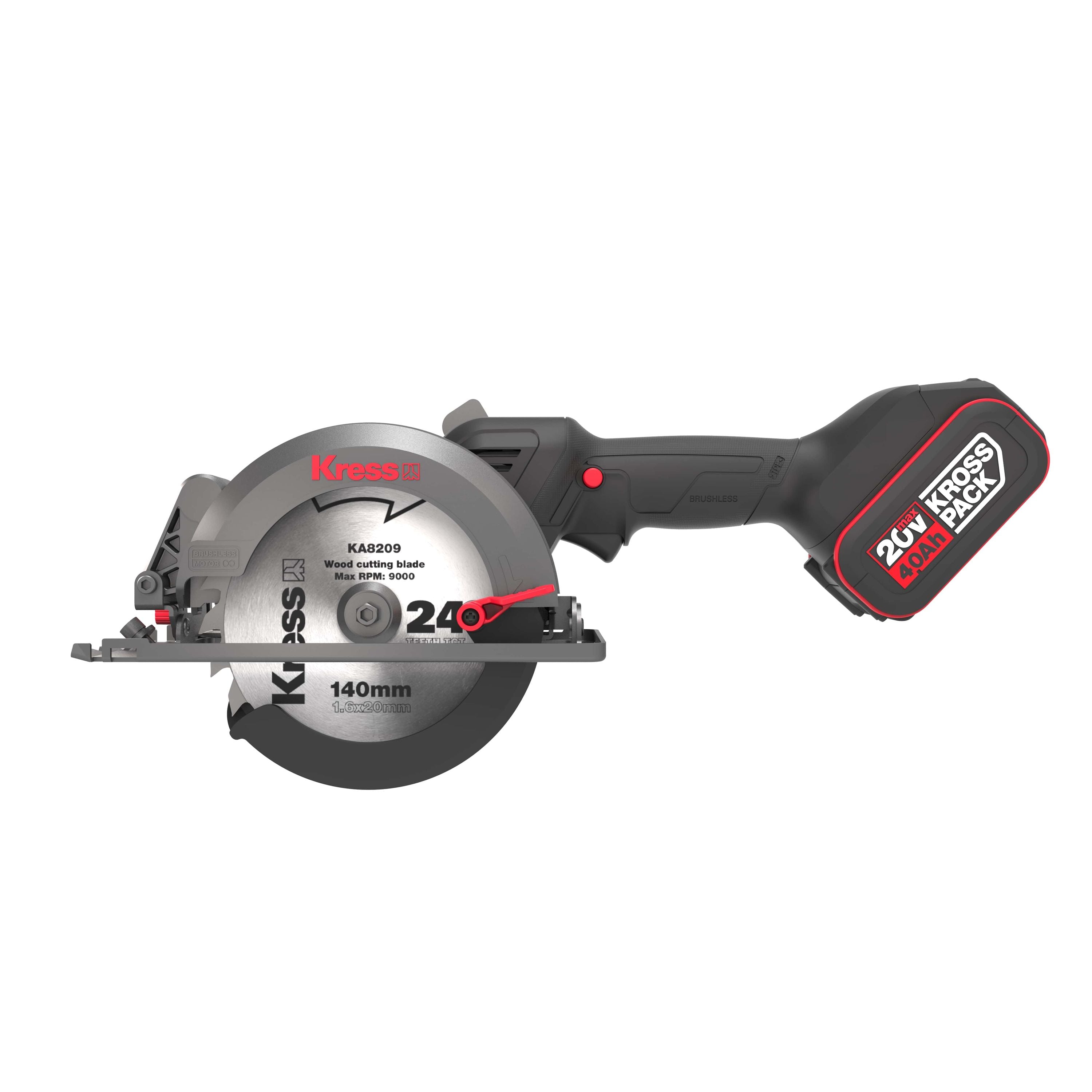 Kress | Cordless Brushless Circular Saw 20V 165mm | KUE12.9