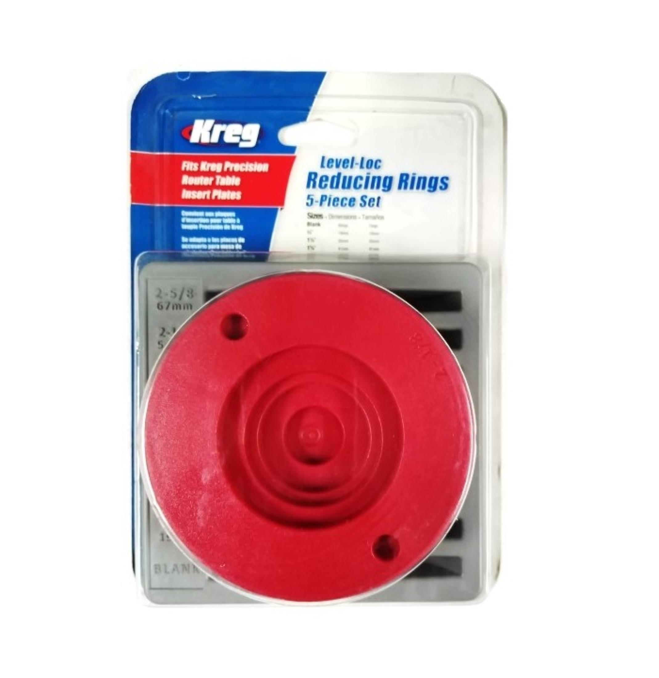 Kreg Level-Loc Router Table insert Rings (5-Piece Set) PRS3050 Power Tool Services