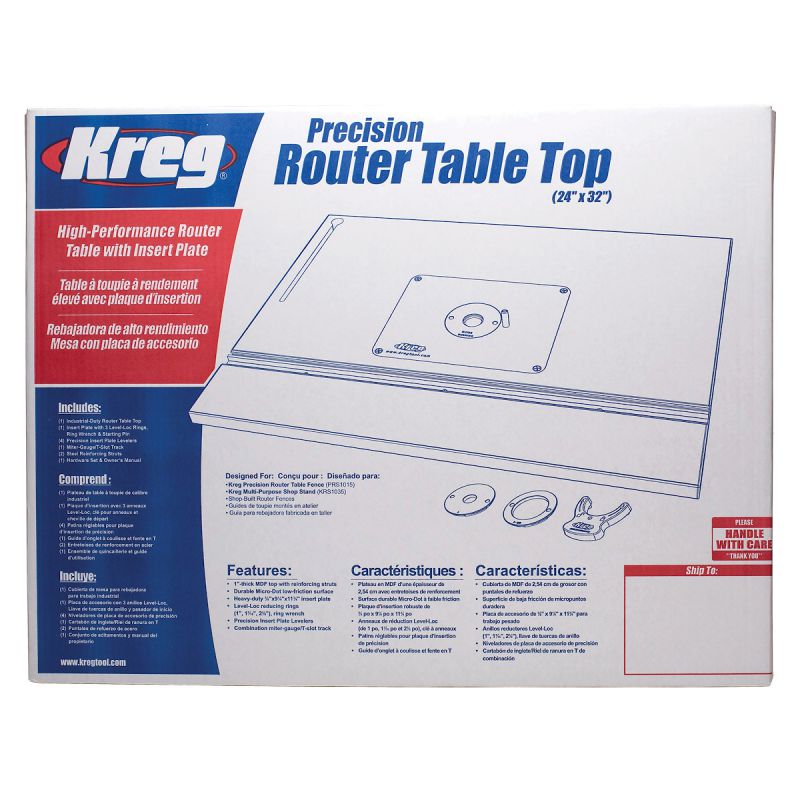 Kreg Precision Router Table Top PRS1025 Power Tool Services
