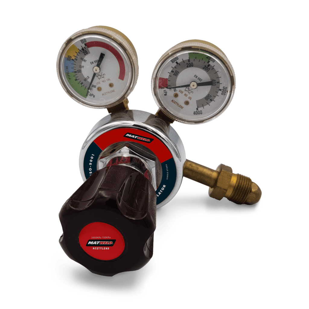 Matweld Regulator Acet Heavy Duty Single Stage | MAT3340EN