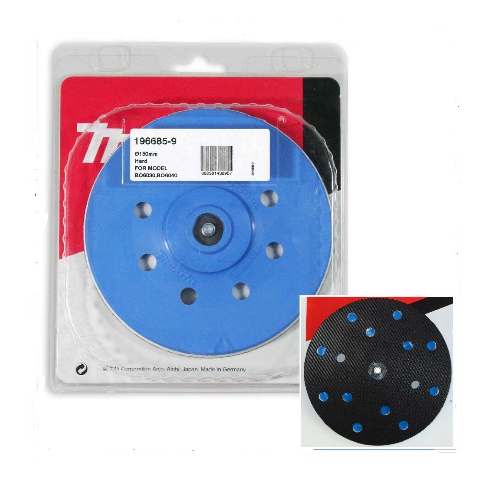 Makita 150mm Backing Pad Hard 196685-9