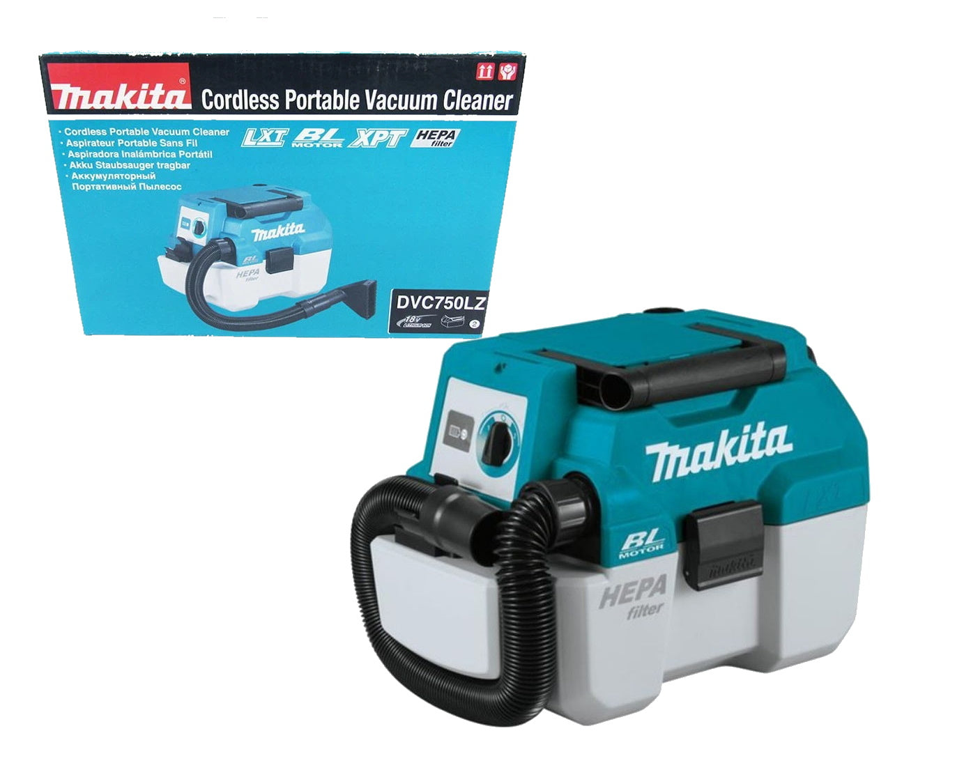 Makita 18v Cordless Brushless Vacuum DVC750 Solo