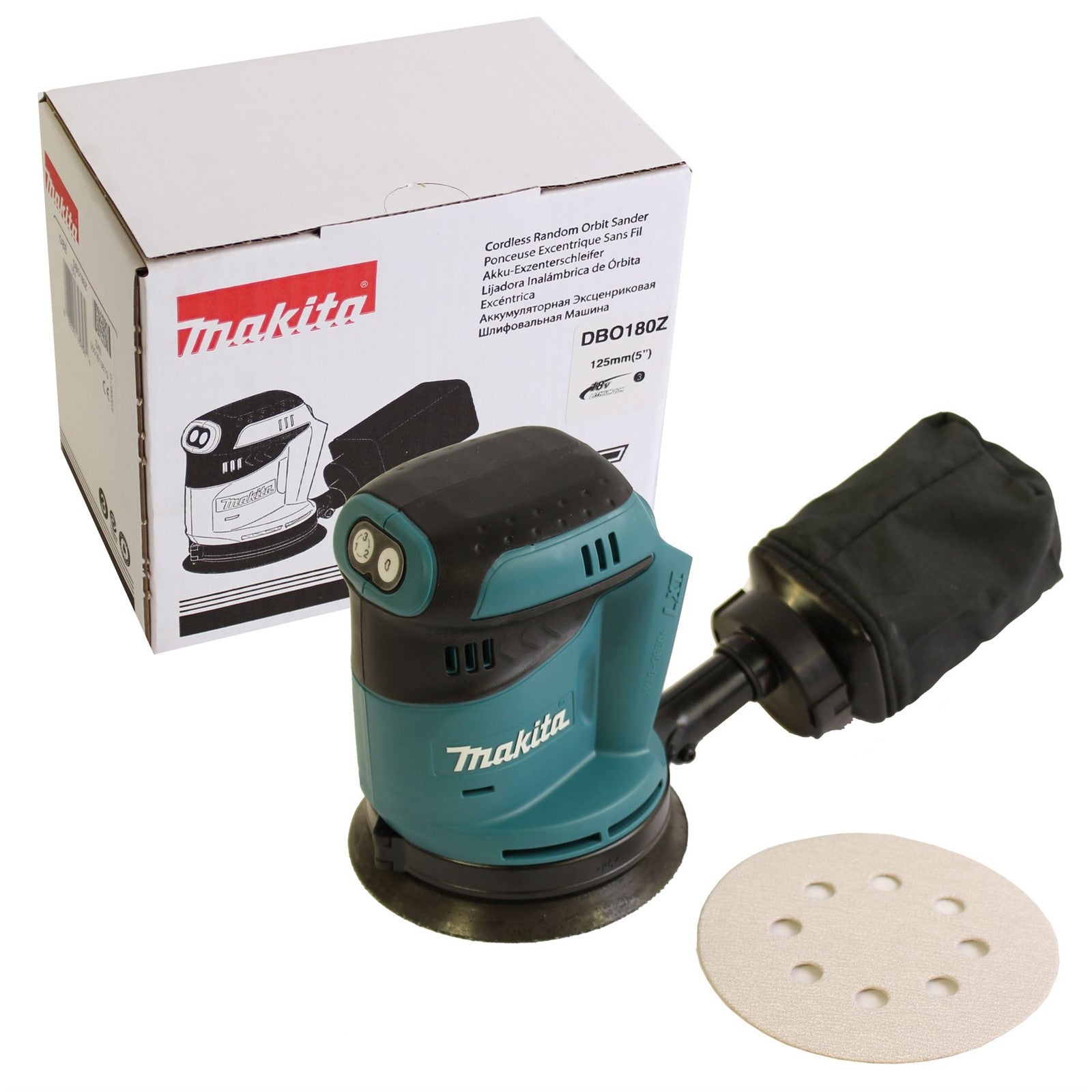 Makita 18v Cordless Orbital Sander DBO180Z Solo