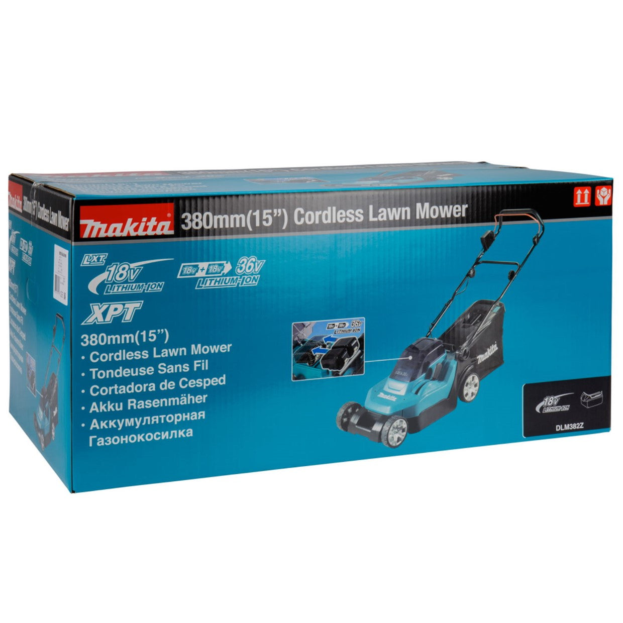 Makita 36v Cordless Lawn Mower ( 18v+18v) DLM382Z Solo Power Tool Services