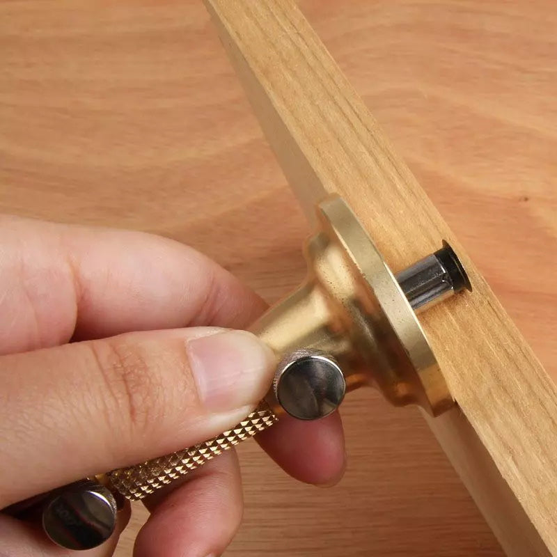 Marking Gauge Solid Metal Bar Wood Scribe Tool 7" Power Tool Services