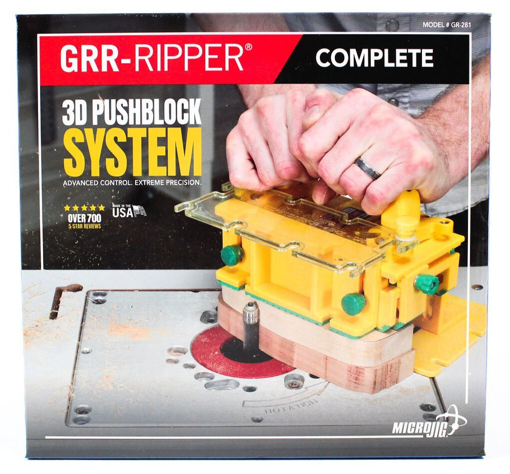 Microjig Pushblock System Grr-Ripper 3D Complete GR-281 Power Tool Services