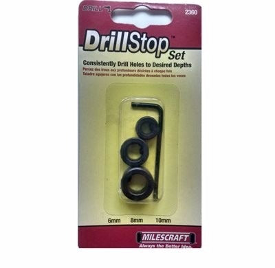 MilesCraft 3 Pc Drill Stop Set (Metric) Power Tool Services
