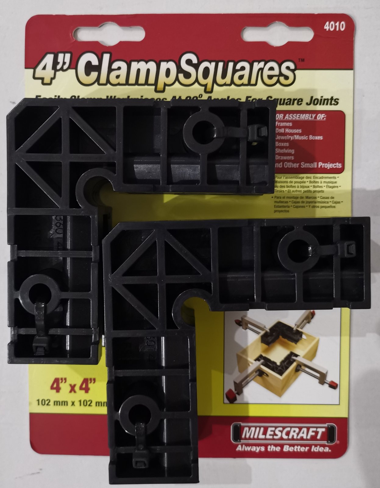 MilesCraft 4" Clamp Squares Set of 2 4010 Power Tool Services
