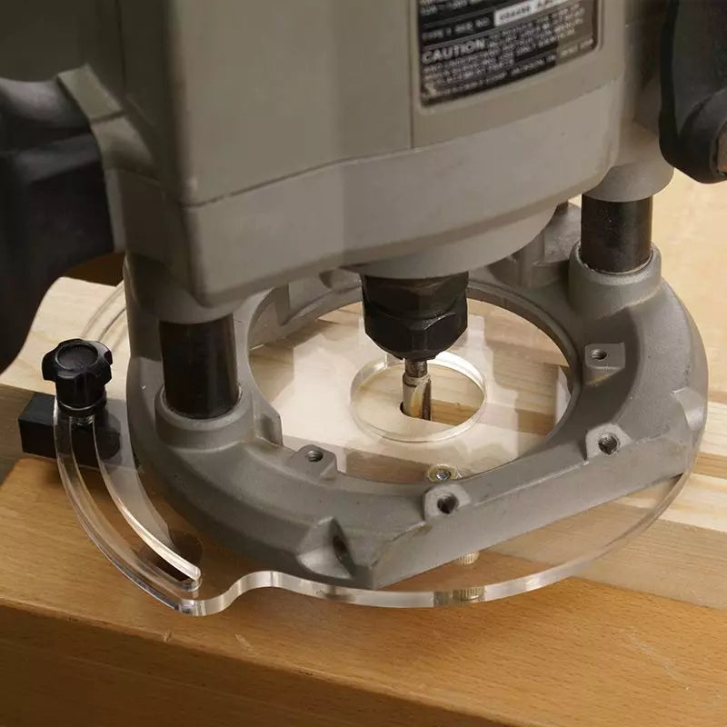 Mortise Centering Router Base With Transparent Plate Power Tool Services