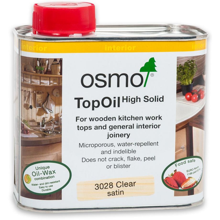 OSMO Top-Oil, 3028, Clear, Satin, 500ml Power Tool Services