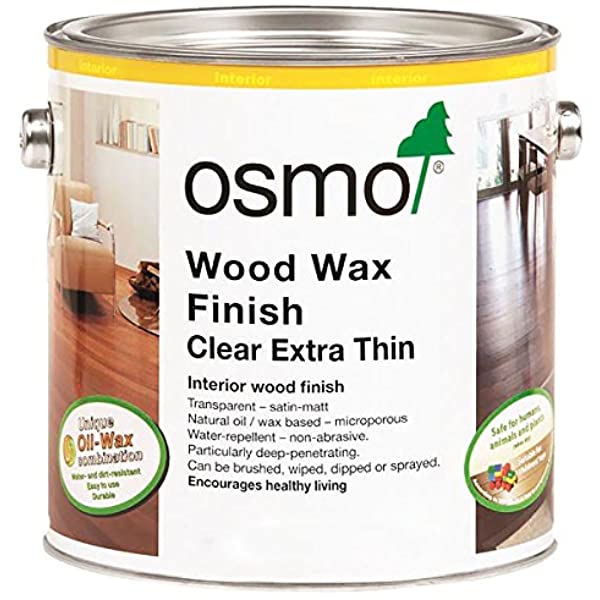 OSMO Wood Wax Finish, 1101, Clear, Extra Thin, 2.5L Power Tool Services