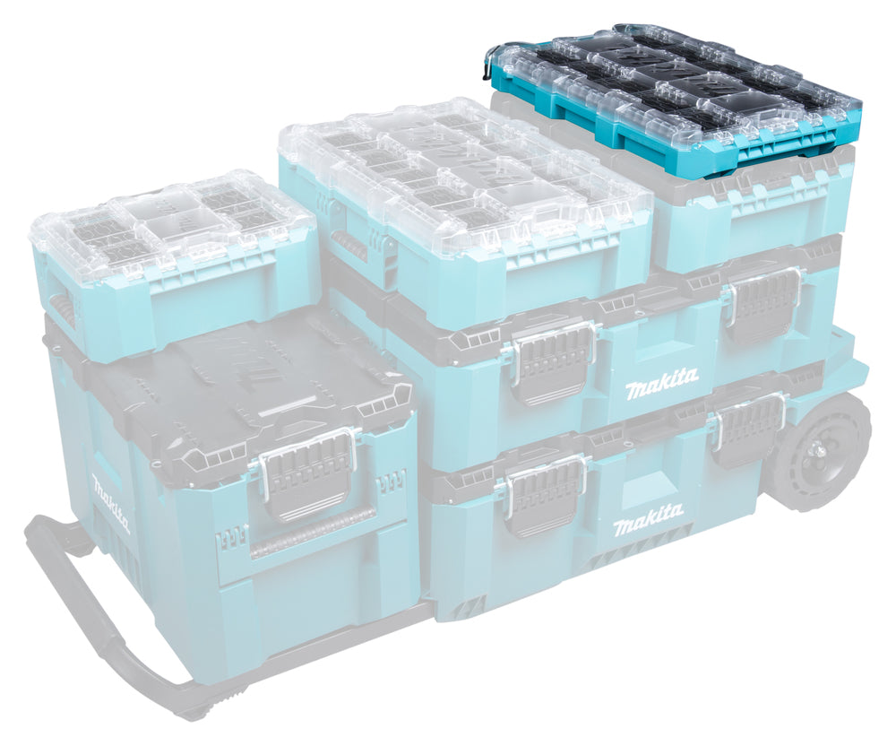 Makita MAKTRAK™ Low Profile Medium Organiser P-91051 9 - Power Tool Services