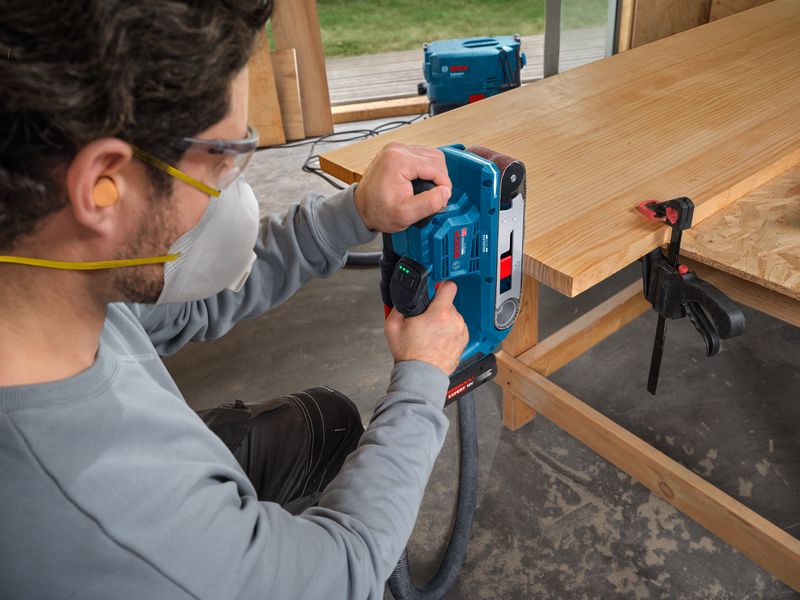 Bosch Professional Cordless Belt Sander GBS 18V-75 06012C2080 - Power Tool Services