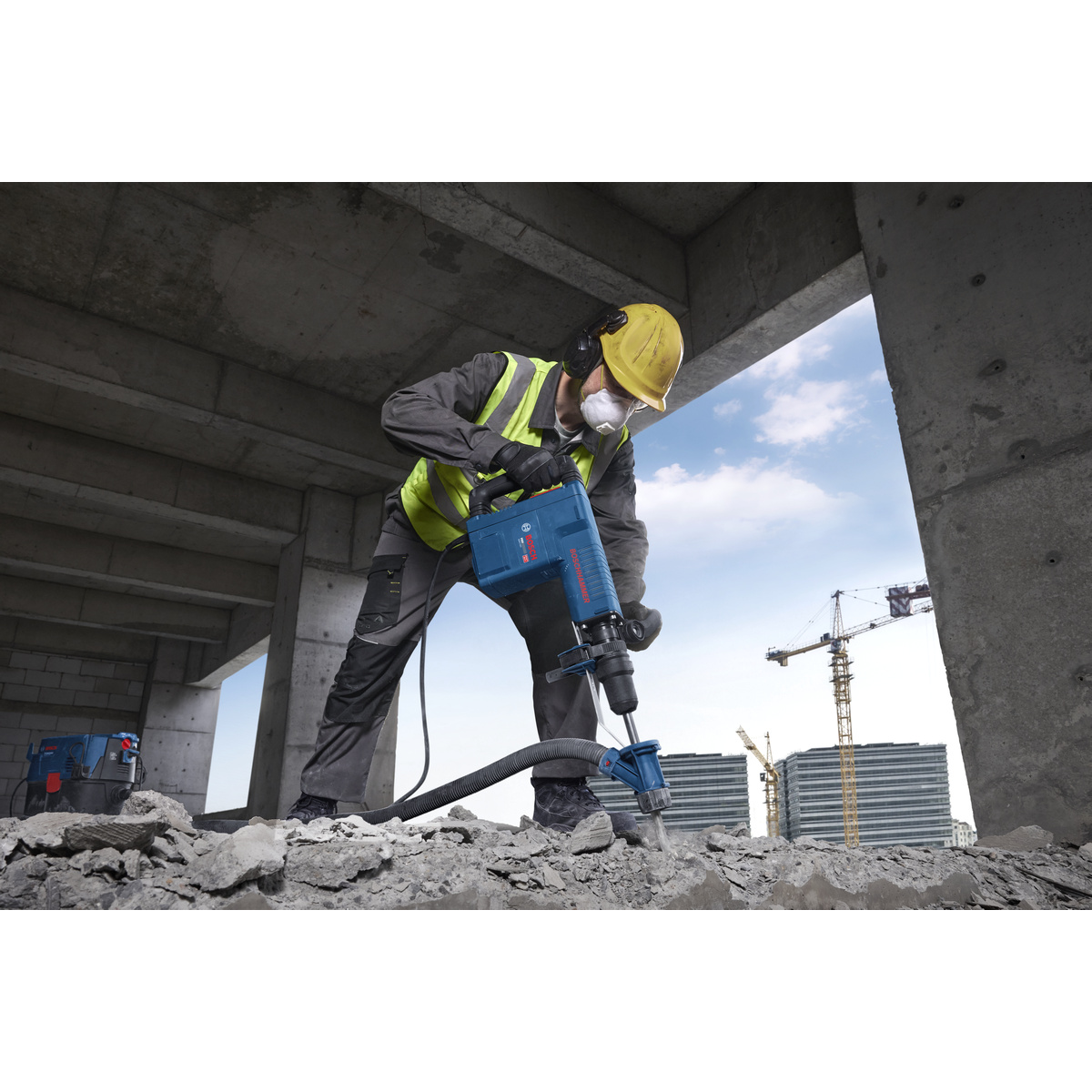Bosch Professional Demolition Hammer with SDS max GSH11EV 06113160K0 6 - Power Tool Services