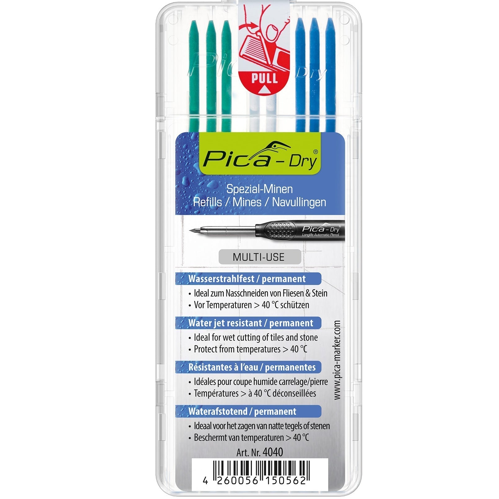 Pica Dry Refills Green, White Blue 4040 Power Tool Services