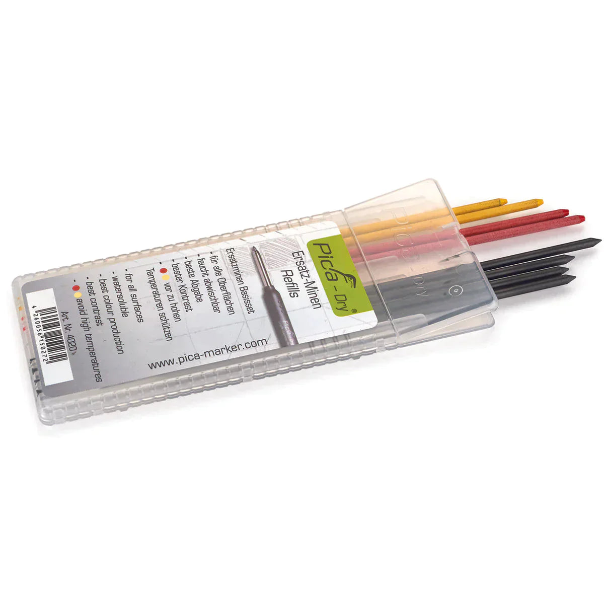 Pica Dry Refills Red, Yellow Graphite 4020 Power Tool Services