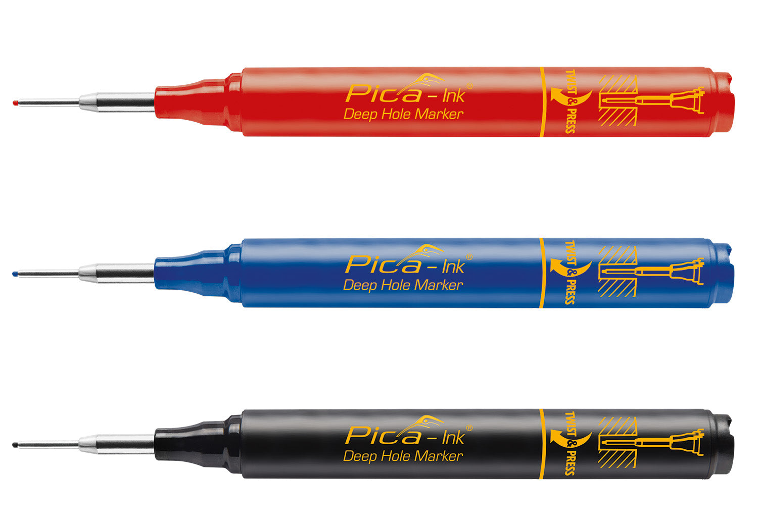 Pica Ink Deep Hole Marker PICA150/40 Red Power Tool Services