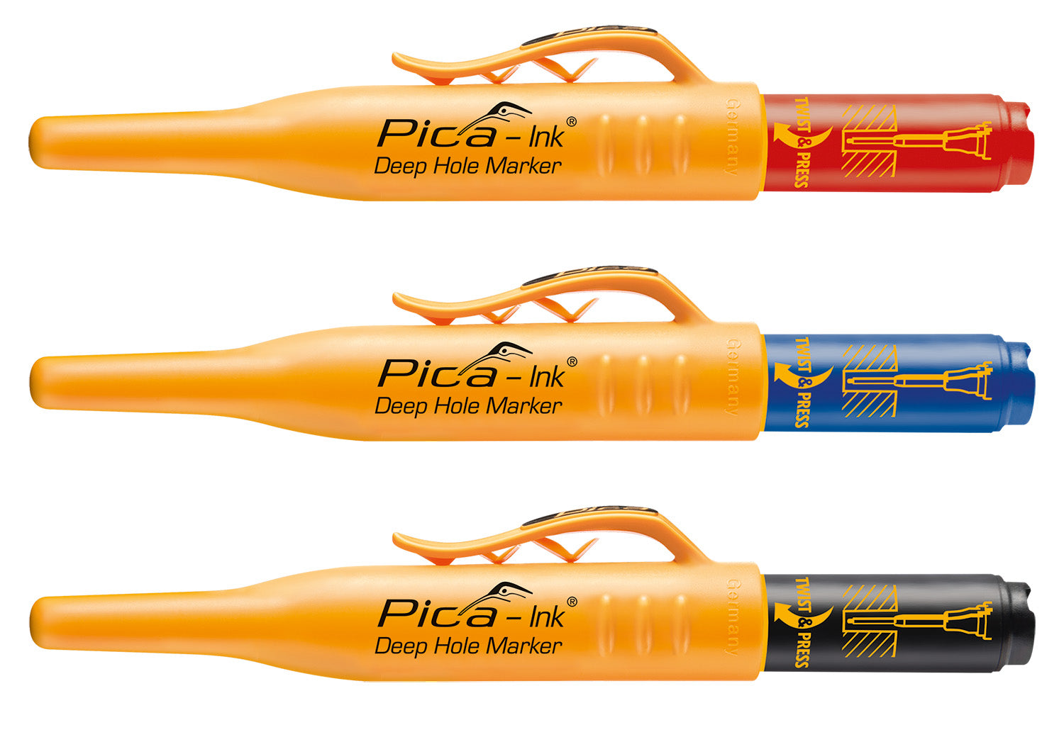 Pica Ink Deep Hole Marker PICA150/40 Red Power Tool Services