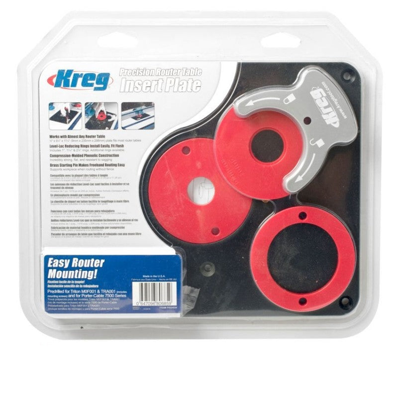 Precision Router Table Insert Plate - Predrilled for Triton PRS4034