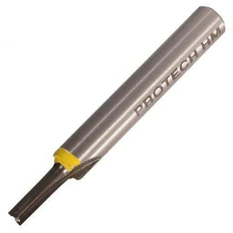 Pro-Tech Straight Bit 3Mm X 1/2` Two Flute Solid Carbide 1/4`Shank KP3MM-2 Power Tool Services