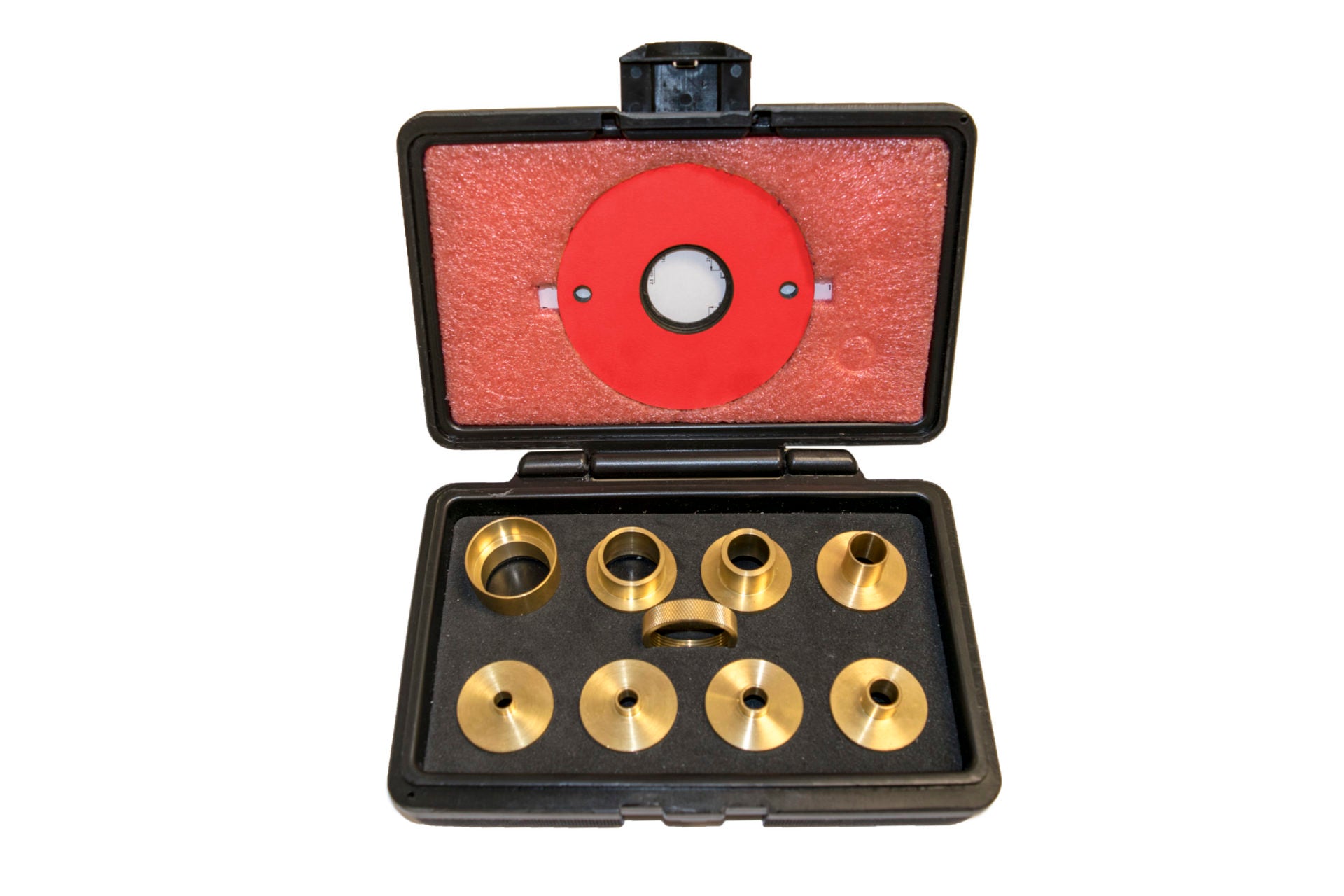 SawStop 9-Piece Brass Precision Template Guide Set RT-TGS 2 - Power Tool Services