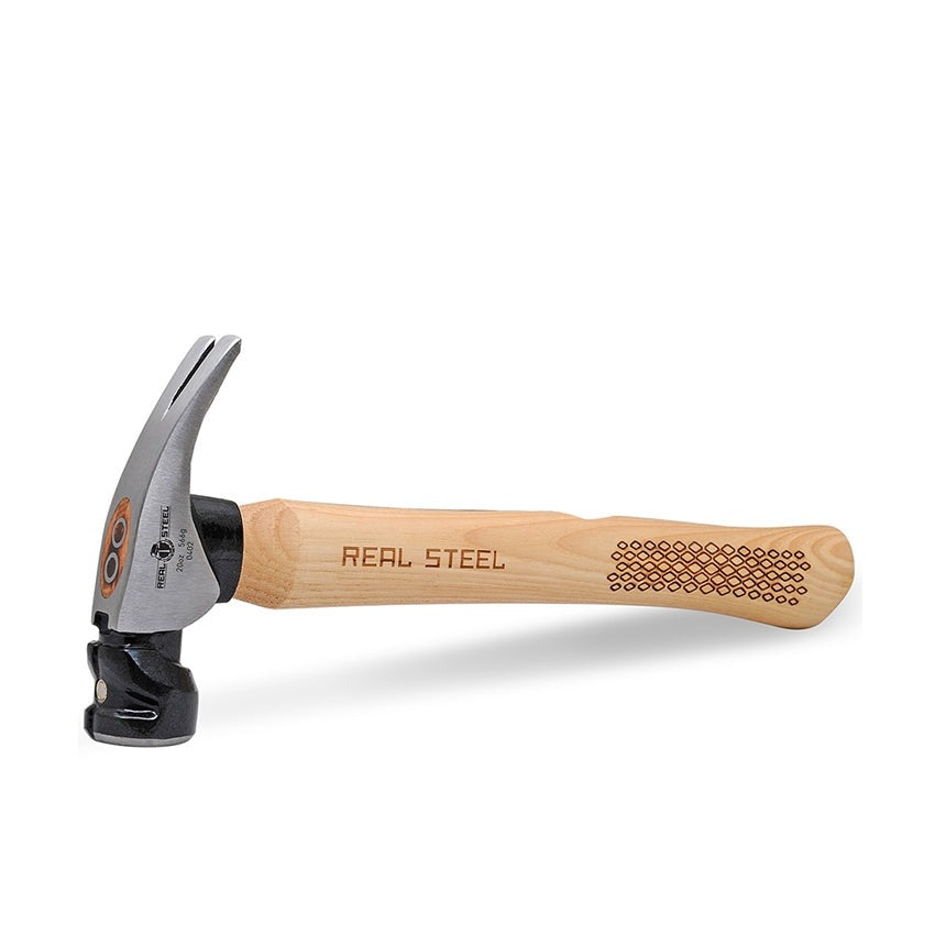 Real Steel Hammer Claw Rip 570g 20oz Hick. Wood Handle RSH0402 Power Tool Services