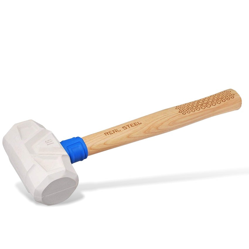 Real Steel Hammer Mallet White 450g 16oz Hick. Wood Handle RSH0315 Power Tool Services