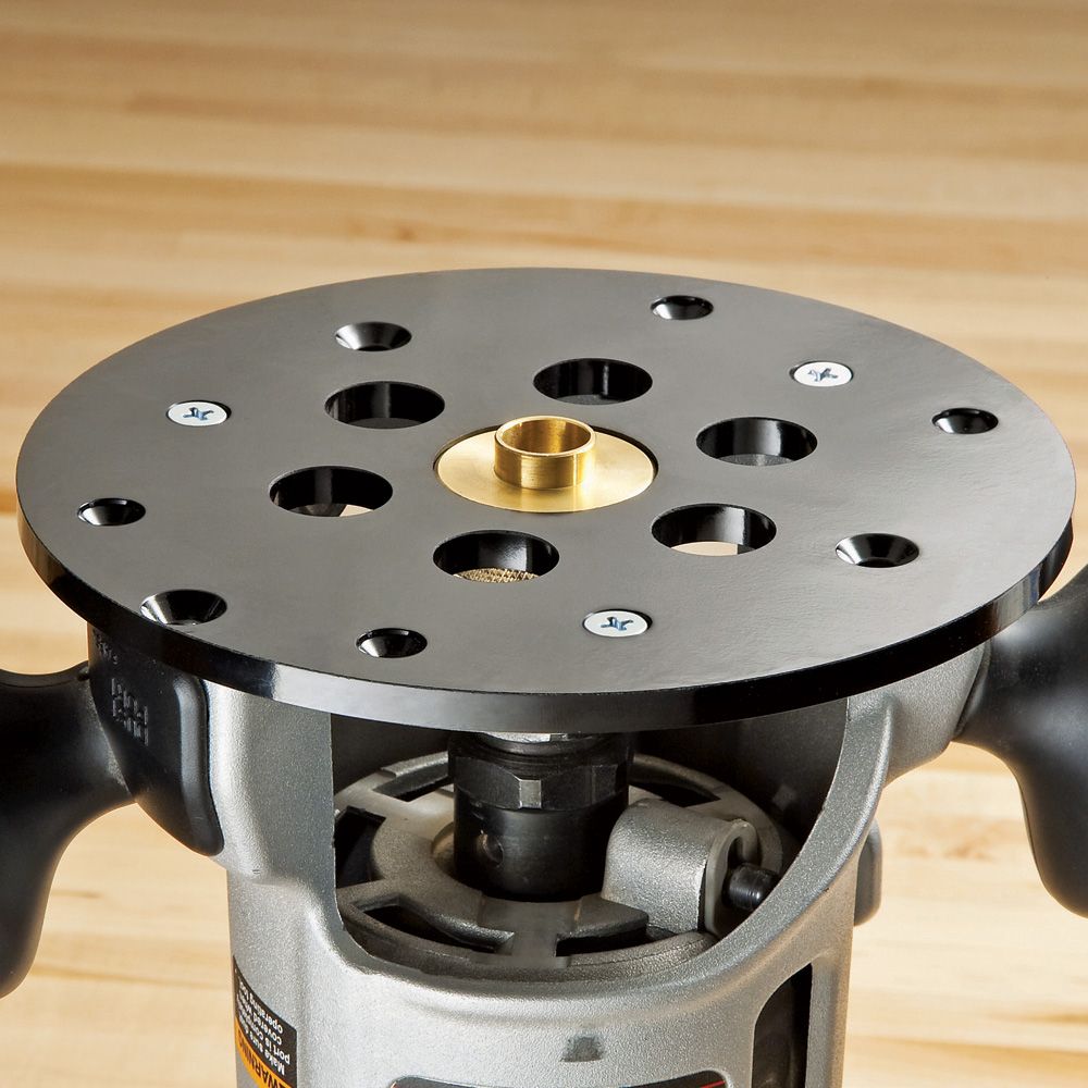 UNIT/04×CAMP GEEKS Round Plate 154mm Rockler-Guide-Bushing-Router-
