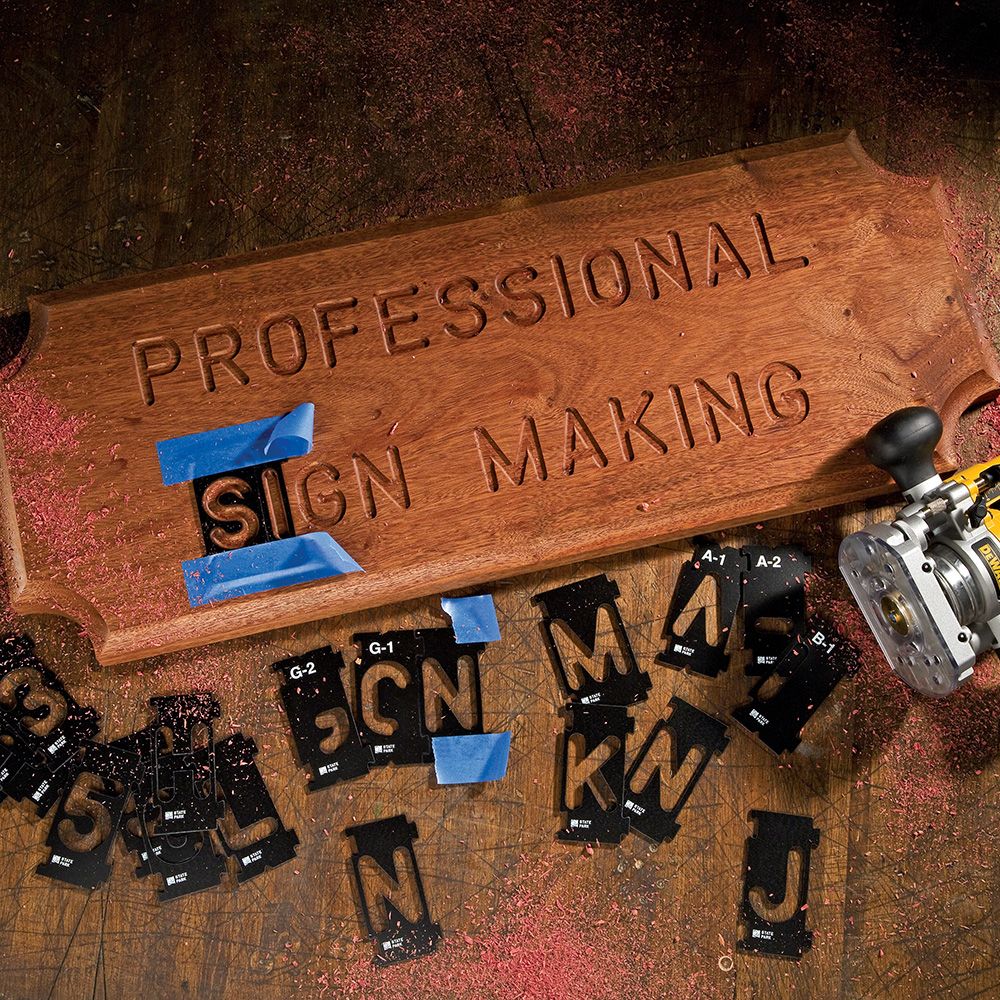 Rockler Interlock Signmaker's Template Kits, State Park Font 1½" Power Tool Services