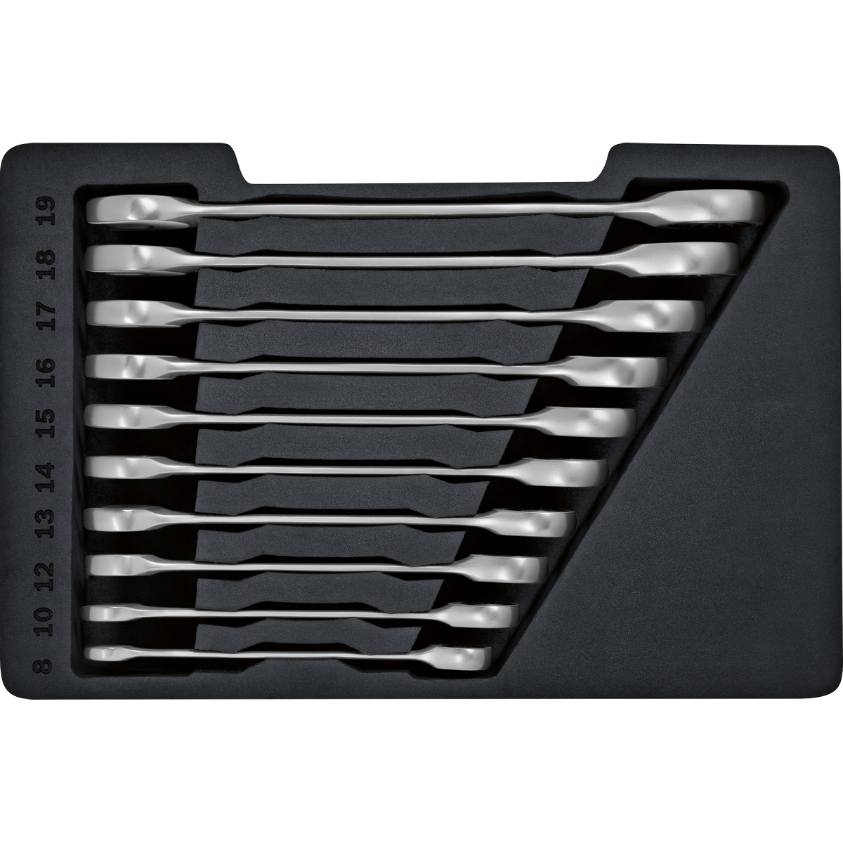 Bosch Ratchet Spanner Set 10 pc 1600A02AU0 1 - Power Tool Services