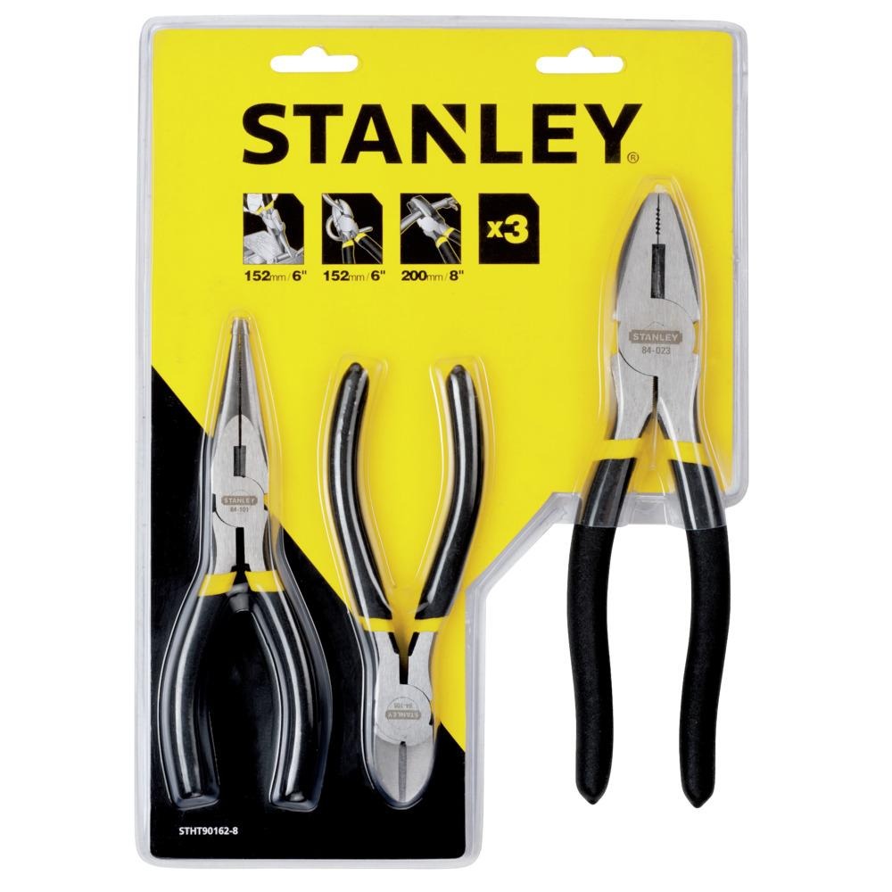Stanley 3 Piece Pliers Set STHT90162-8 Power Tool Services