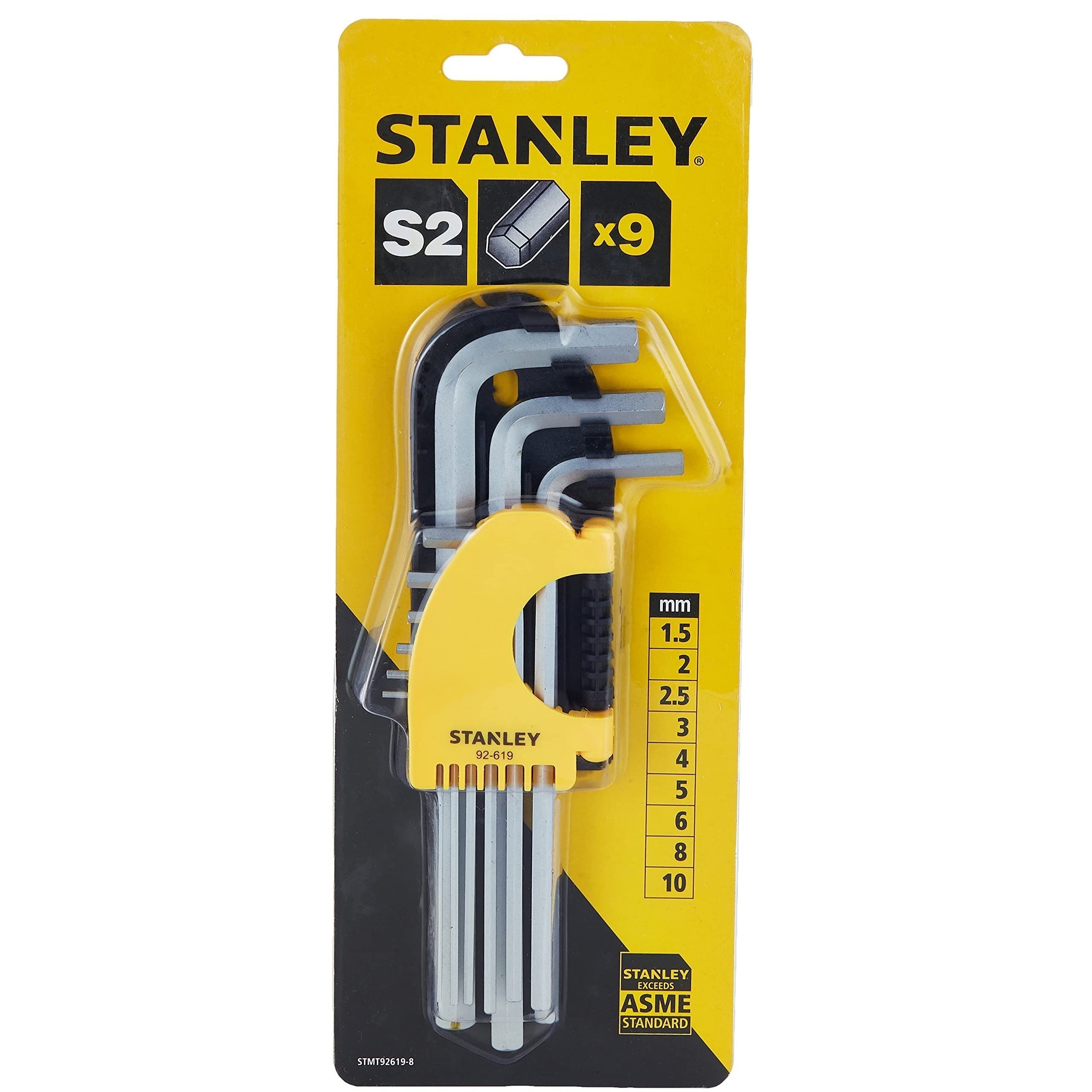 Stanley Allen Key Hex Set 9 Piece STMT92619-8 Power Tool Services