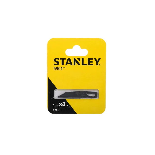 Stanley Craft Knife 60mm 5901 Blades (3 Pack) 1-11-221 Power Tool Services