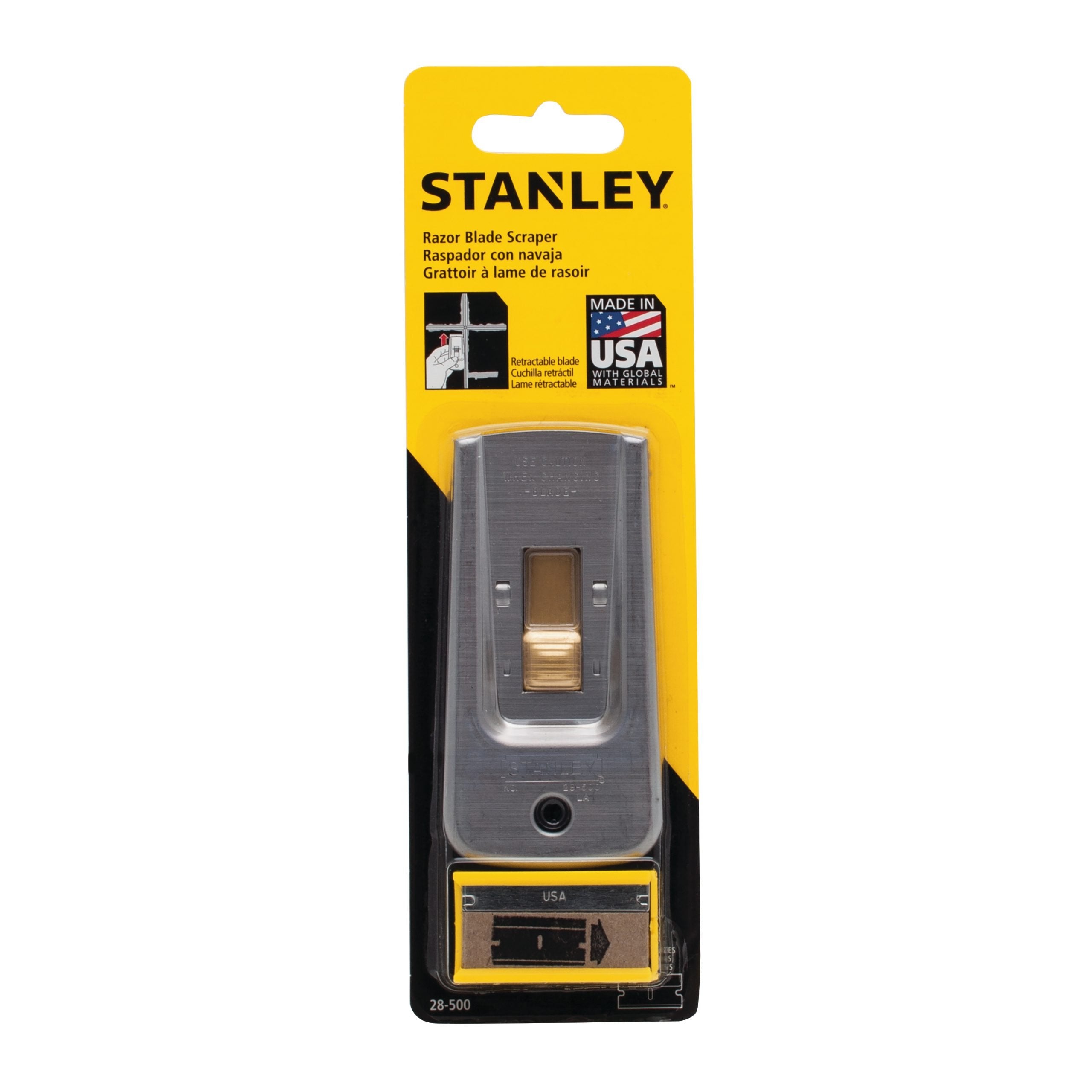 Stanley Razor Blade Glass Scraper 0-28-500 Power Tool Services