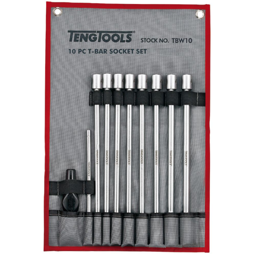 Teng Tools 3/8inch Drive T-Bar Deep Metric Socket Set