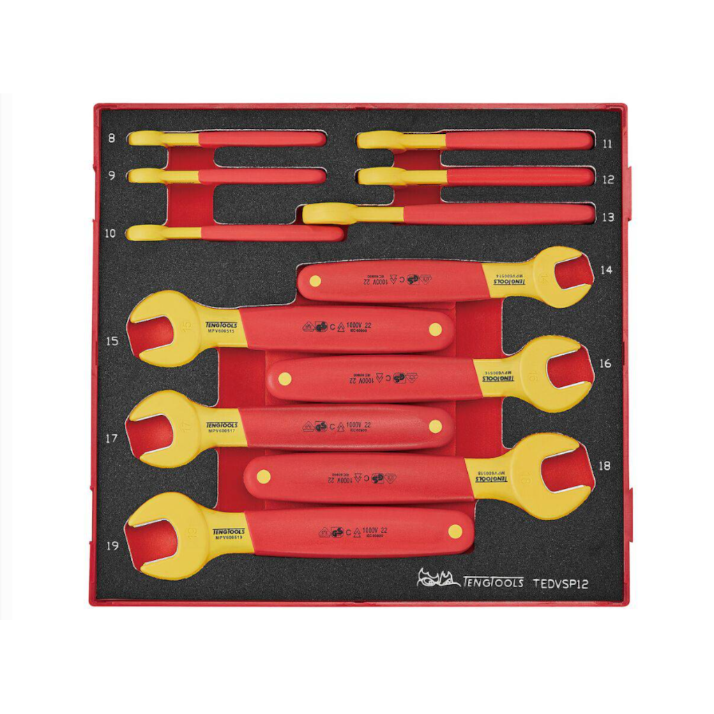 Teng Tools 12PC Insulated Spanner Set in EVA Foam