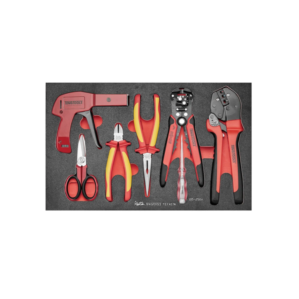 Teng Tools ELECTRICIAN TOOL SET FOAM3 7 PIECES