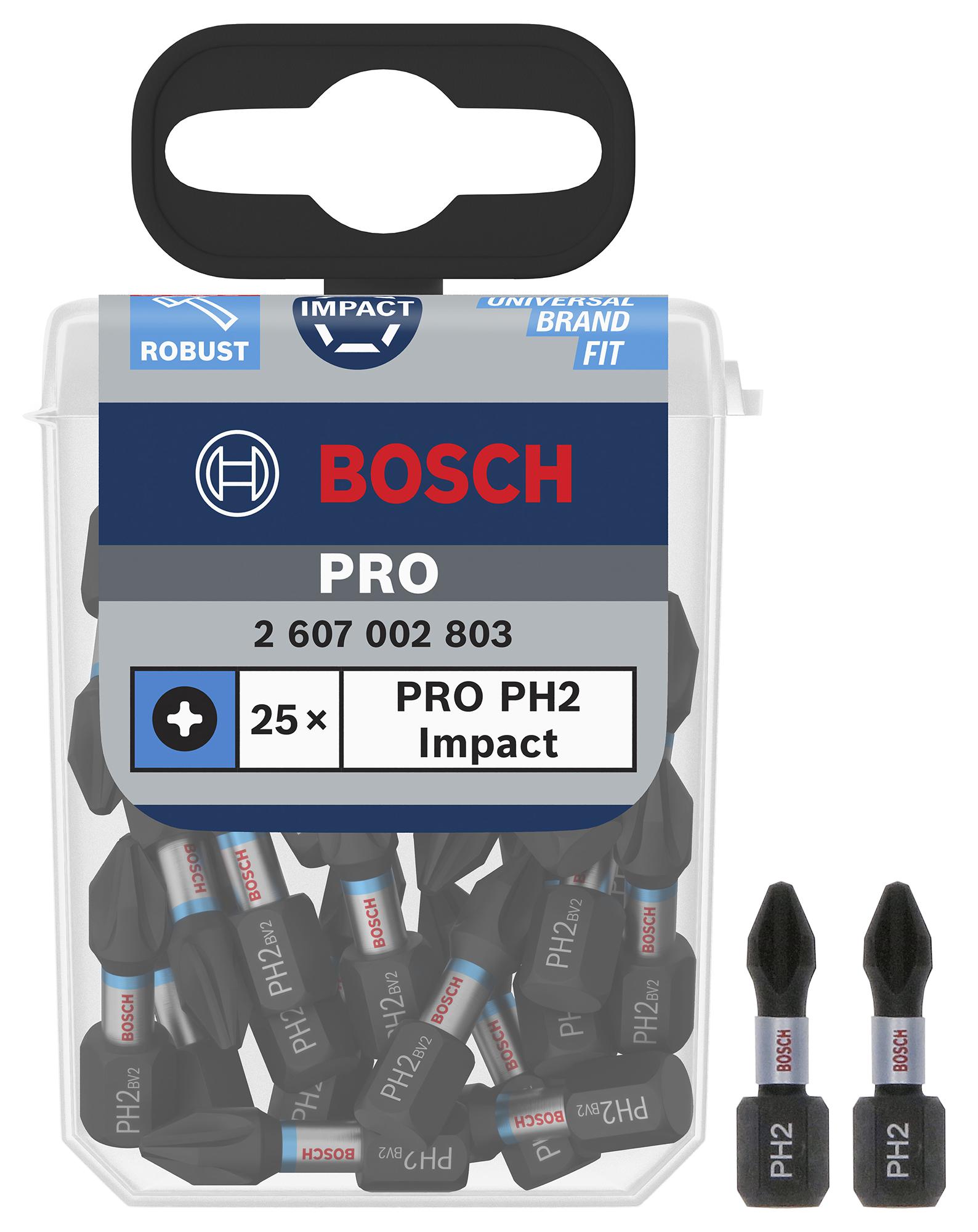 Bosch Professional Impact Control Bits 25 Pack ( Select Size )