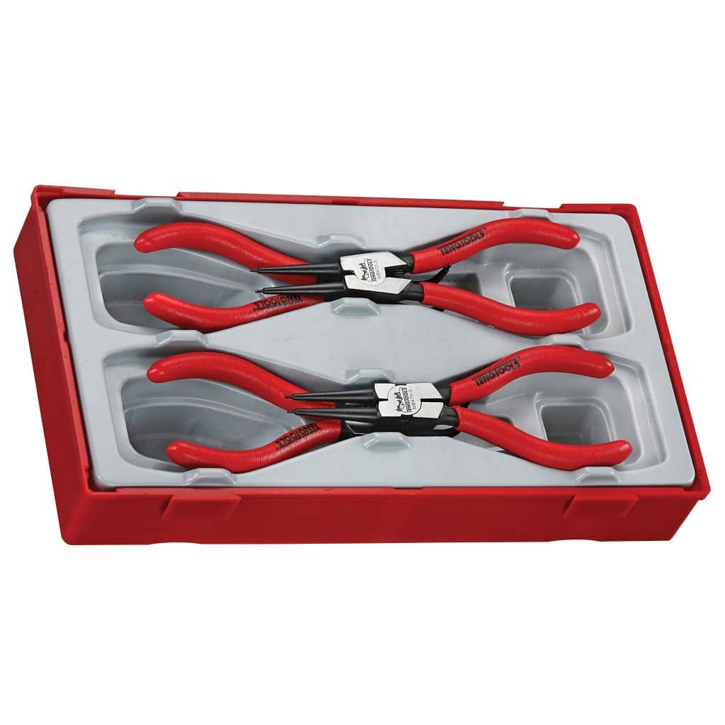 Teng Tools 4PC 5inch Circlip Plier Tray