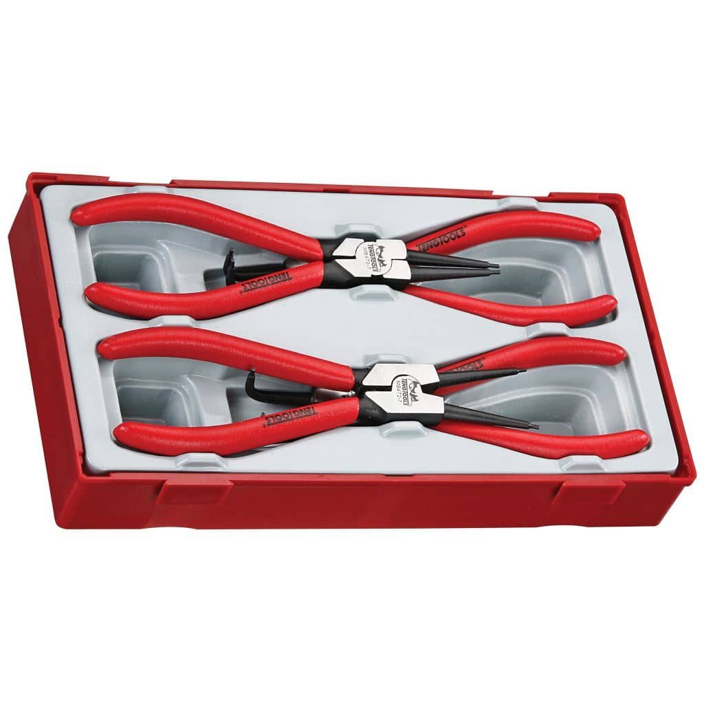 Teng Tools 4PC 7inch Circlip Plier Tray