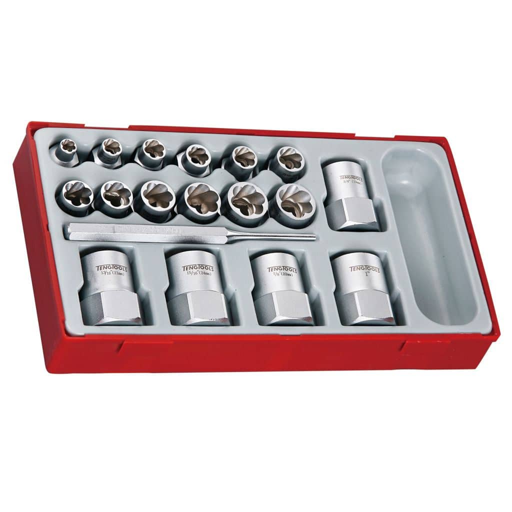 Teng Tools 3/8inch & 1/2inch Drive Stud Extractor Set