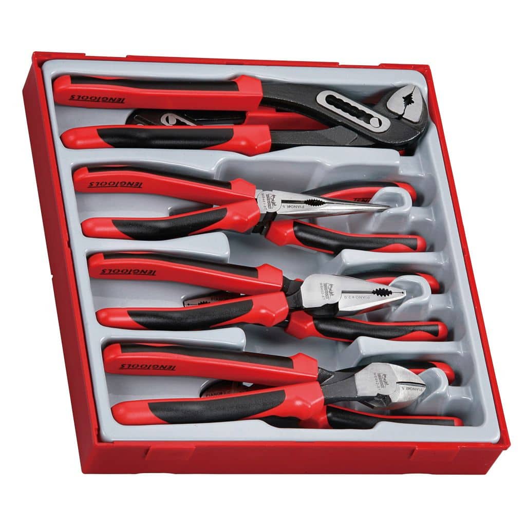 Teng Tools 8PC Plier Set With Tpr Grip