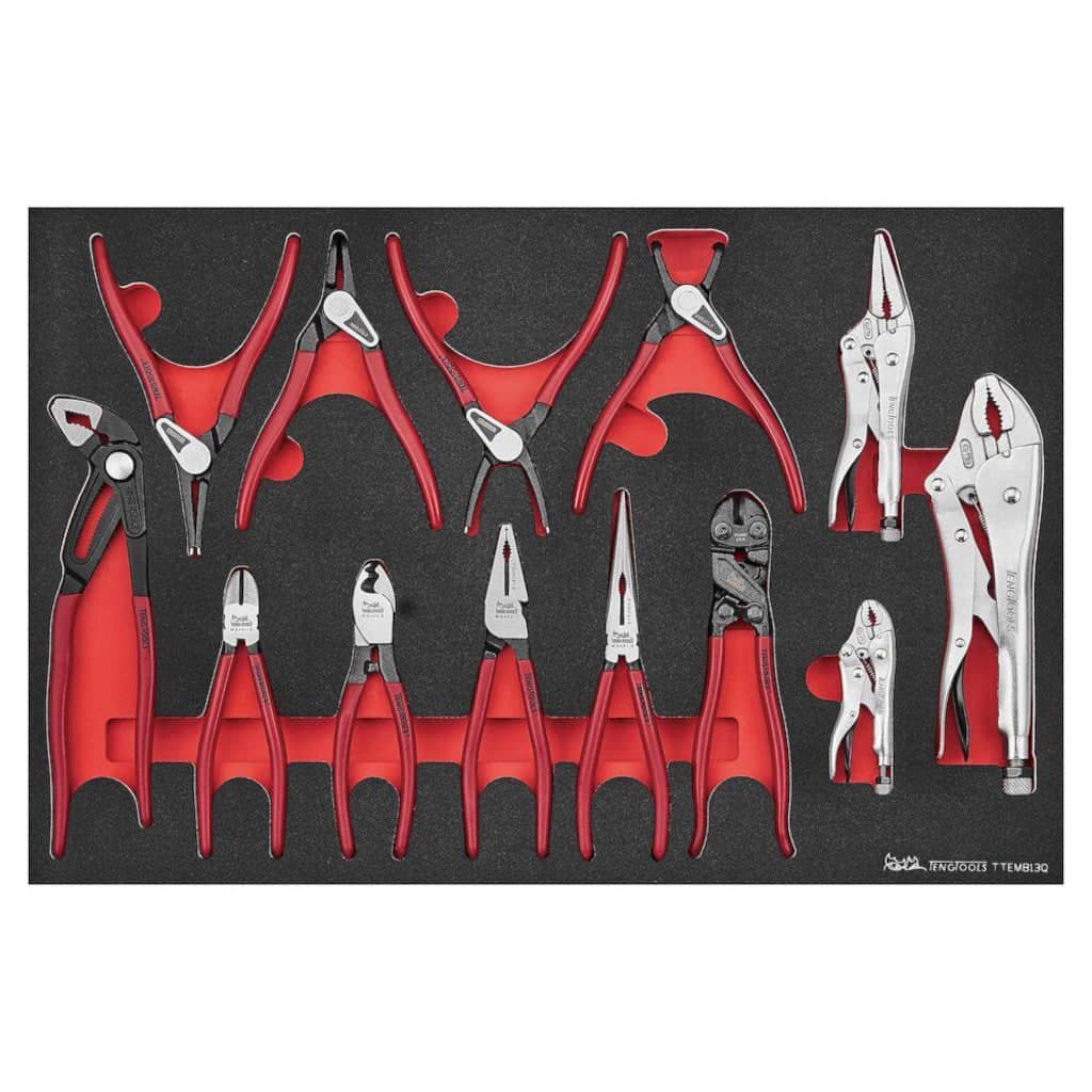 Teng Tools 13PC Plier Set in EVA Foam