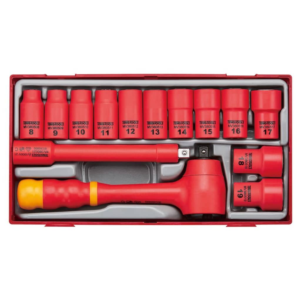 Teng Tools 14PC 3/8inch Drive Metric Insulated Socket Set