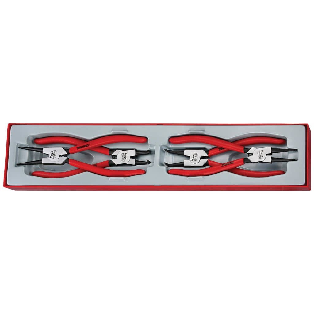 Teng Tools 4PC 9inch/255mm Circlip Plier Tray