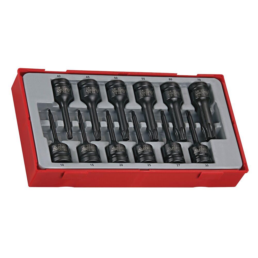 Teng Tools 12PC 1/2'' Drive TX Impact Socket Set Power Tool Services